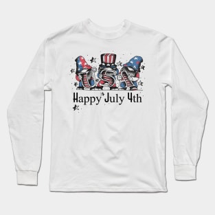 July 4th USA Gnomes Long Sleeve T-Shirt